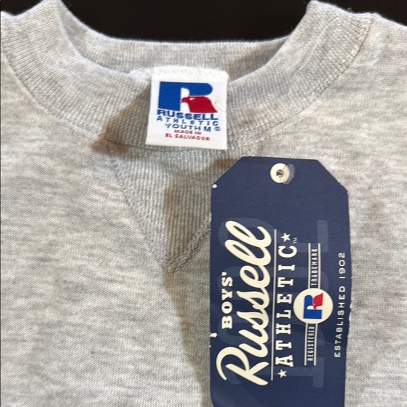 Russell Athletic Gray Heathered Crewneck Sweatshirt - Picture 5 of 6